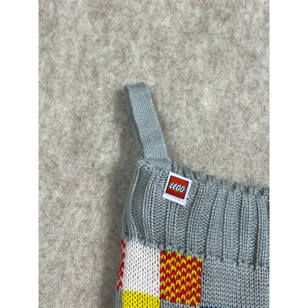 Lego Collection x Target Knitted Plaid/Stripes Christmas Stockings Multicolor